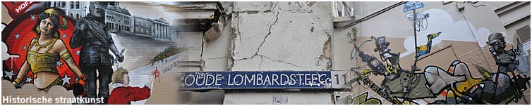 Graffitikunst in de Oude Lombardsteeg
